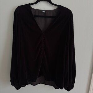 Women's Old Navy Velvet Blouse